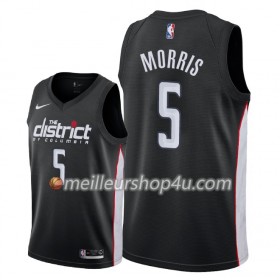 Maillot Basket Homme Washington Wizards Markieff Morris 5 2018-19 Nike City Edition Noir Swingman